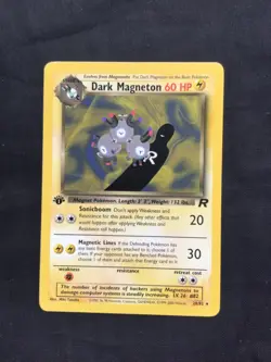 Pokemon Cards: Team Rocket 1st Edition Rare: Dark Magneton 28/82 - Image 1