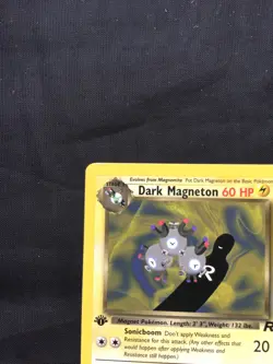 Pokemon Cards: Team Rocket 1st Edition Rare: Dark Magneton 28/82 - Image 2