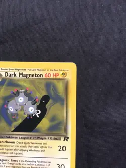 Pokemon Cards: Team Rocket 1st Edition Rare: Dark Magneton 28/82 - Image 3