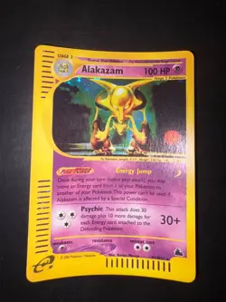 PSA 8 Alakazam H1/H32 Skyridge E Series 2003 Pokemon Card Holo NEAR MINT - Image 1