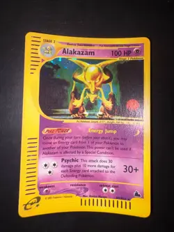 PSA 8 Alakazam H1/H32 Skyridge E Series 2003 Pokemon Card Holo NEAR MINT - Image 2
