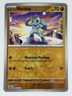 Machop Reverse Holo 066/165 Scarlet & Violet 151 Pokemon Card NM - Image 1