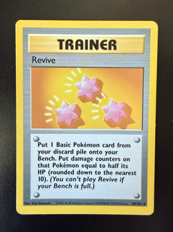 Pokemon TCG Trainer Revive Base Set, Card 89/102, Regular Uncommon - Image 1