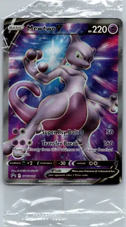 Pokemon TCG Mewtwo V - SWSH229 - SWSH: Sword & Shield Promo Cards Wrapped - Image 1