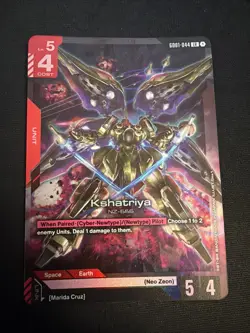 Kshatriya (GD01-044) - Newtype Rising #GD01-044 LR - NM Foil Gundam Card Game - Image 1