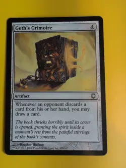 Geth's Grimoire. Artifact Magic the Gathering Card. - Image 2