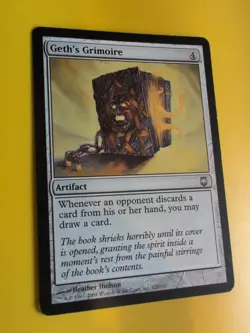 Geth's Grimoire. Artifact Magic the Gathering Card. - Image 3