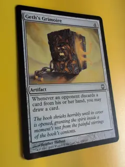 Geth's Grimoire. Artifact Magic the Gathering Card. - Image 4