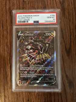 Pokemon TCG Giratina V #186 From Lost Origin PSA 10 Gem Mint Graded Card - Image 2