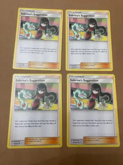 Pokemon Team Up Sabrina's Suggestion 154/181 Cards 4x Playset x4 Uncommon LP - Image 1