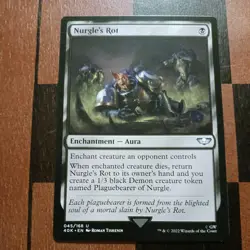 Mtg Nurgle's Rot Mint Warhammer 40,000 045/168 Magic Card - Image 2