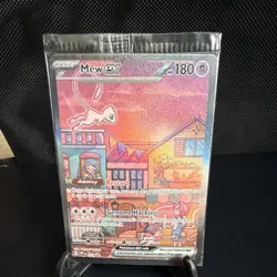 Pokemon Mew EX Promo Card SVP 053 Full Art Basic 180 HP Genome Hacking - Image 1