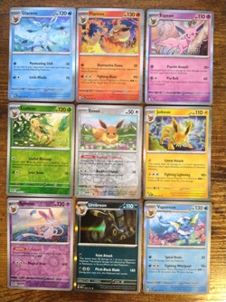 All Holo Eeveelutions 9 Card Lot - Pokemon Eevee Holos Umbreon Sylveon Glaceon - Image 1