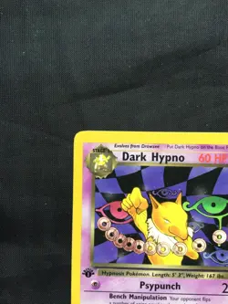 Pokemon Cards: Team Rocket 1st Edition Rare: Dark Hypno 26/82 - Image 2