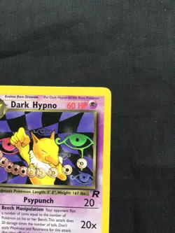 Pokemon Cards: Team Rocket 1st Edition Rare: Dark Hypno 26/82 - Image 3
