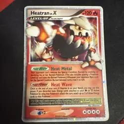 Pokemon TCG Cards Heatran LV.X DP31 Promo Holo LP - Image 1
