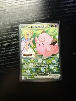 Pokemon TCG Lillie's Clefairy EX Journey Together Sir Card 184/159 NM Condition - Image 1