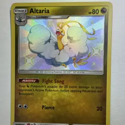 Pokemon Altaria SV37/SV94 Hidden Fates Shiny Vault Shiny Holo Rare Stage 1 Card - Image 4
