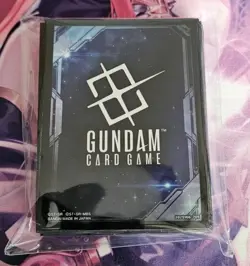 Gundam Card Game Official Card Sleeves (70) EX Space Black Bandai Card Fest - Image 1
