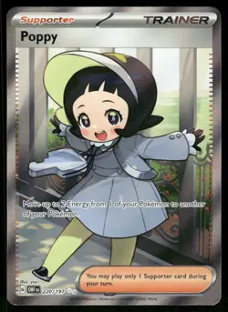 Pokemon Cards Poppy 220/197 Obsidian Flames Ultra Rare NM - Image 1