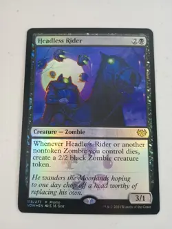 MTG Foil Headless Rider Media Promos 118 Magic The Gathering Zombie NM - Image 1