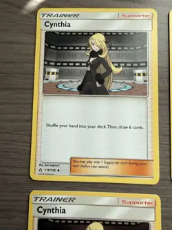 Pokemon TCG Trainer Cynthia 119/156 Ultra Prism Set Of 4 NM - Image 2