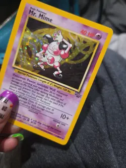 Mr. Mime Holo 6/64 Jungle RARE Pokemon - Image 3