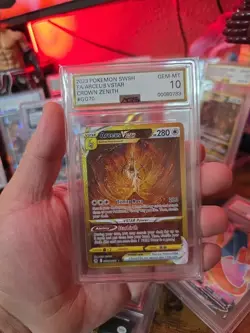 Pokemon SWSH Crown Zenith Arceus VSTAR GG70/GG70 AGS Gem-MT 10 FA Holo Rare 2023 - Image 1