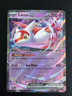 Latias ex 076/191 Surging Sparks Double Rare Pokemon TCG - NM - Image 1