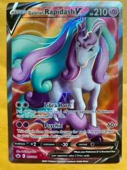Galarian Rapidash V Full Art 167/198 Pokemon English Chilling Reign - Image 2