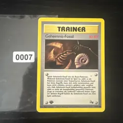 Pokemon Geheimnis-Fossil 62/62 DE 1. Edition Common Fossil 1999 - Image 1
