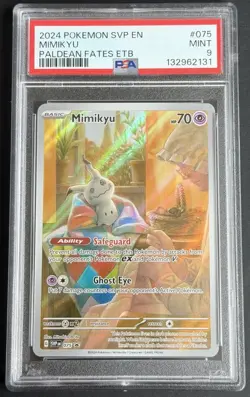 Pokemon Mimikyu 075 SV: Scarlet & Violet Promo Holo PSA 9 English 2024 - Image 1