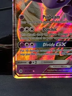 Pokemon Espeon GX 61/149 Sun & Moon Base Ultra Rare NM/Mint - Image 5
