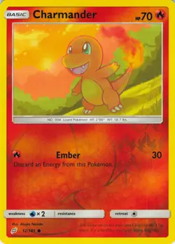 Charmander - Reverse Holo - 12/181 Team Up - Pokemon TCG - 2019 - Image 1