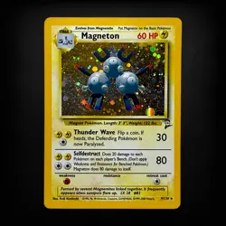 Pokemon TCG Base Set Magneton #009/102 Holo Rare READ - Image 1