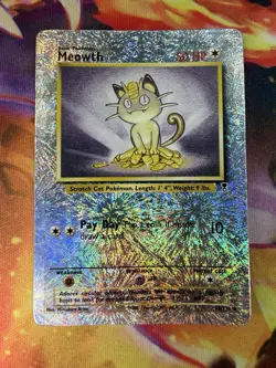 Meowth 53/110 HP-DMG Reverse Holo Legendary Collection 2002 WoTC Pokemon TCG - Image 1