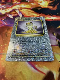 Meowth 53/110 HP-DMG Reverse Holo Legendary Collection 2002 WoTC Pokemon TCG - Image 2