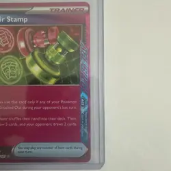 Pokemon TCG Unfair Stamp 165/167 Sv06: Twilight Masquerade Holo 2024 - Image 2