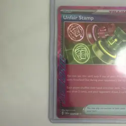 Pokemon TCG Unfair Stamp 165/167 Sv06: Twilight Masquerade Holo 2024 - Image 3