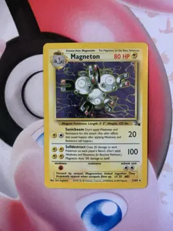 Magneton 11/62 Fossil Unlimited Holo Rare Pokemon TCG 1999 Lightly Played (LP) - Image 1