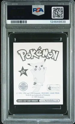 1999 Merlin Pokemon Gengar S15 Prism Sticker PSA 10 GEM MINT - Image 2