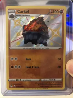 Pokemon TCG Carkol Shining Fates SV068/SV122 Holo Shiny Holo Rare NM/M - Image 1