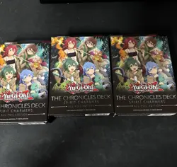 3x Yu-Gi-Oh! The Chronicles Deck Spirit Charmers All Holo Factory Sealed - Image 1