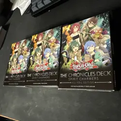 3x Yu-Gi-Oh! The Chronicles Deck Spirit Charmers All Holo Factory Sealed - Image 2