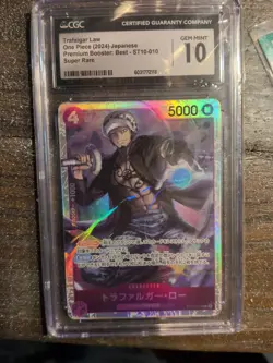 Trafalgar Law One Piece Japanese Premium Booster Best Super Rare - Image 1