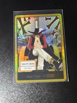 DON!! Card Gold Frame Mihawk OP14 ONE PIECE NM English The azure sea’s seven - Image 4