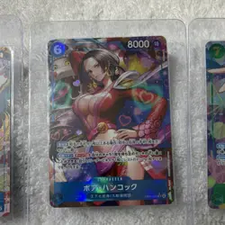 EBO3/P Boa Hancock , Uta Holo Card x 3 One Piece Bandai Japanese SEC SR P M - Image 3