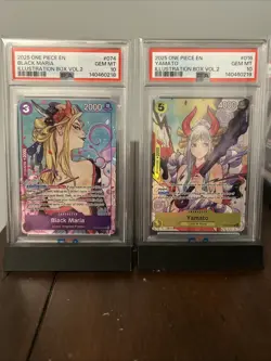 One Piece CCG Black Maria And Yamato Illustration Box Promo PSA 10 Sequential - Image 1