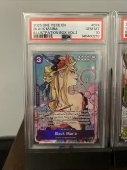 One Piece CCG Black Maria And Yamato Illustration Box Promo PSA 10 Sequential - Image 2