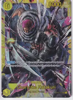 One Piece TCG Charlotte Katakuri OP03-123 SEC Alt Art Secret Rare English NM - Image 1